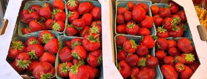 Flat of stawberries