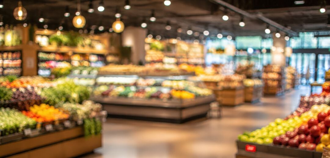 Produce area of a grocery store